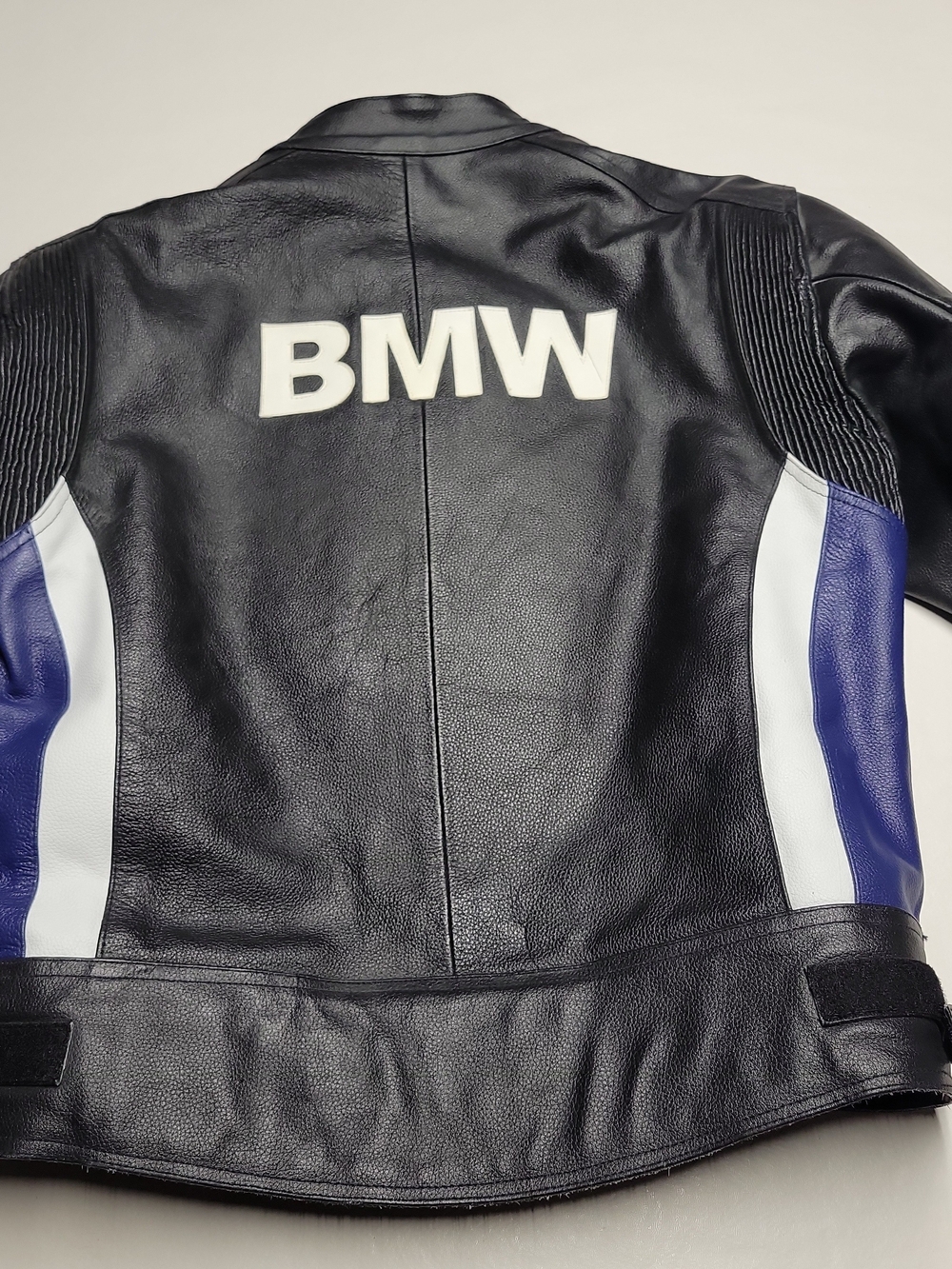 Bmw Racing Motorbike Leather Jacket Large 5 Protection Armour Inside - Picture 6 of 8